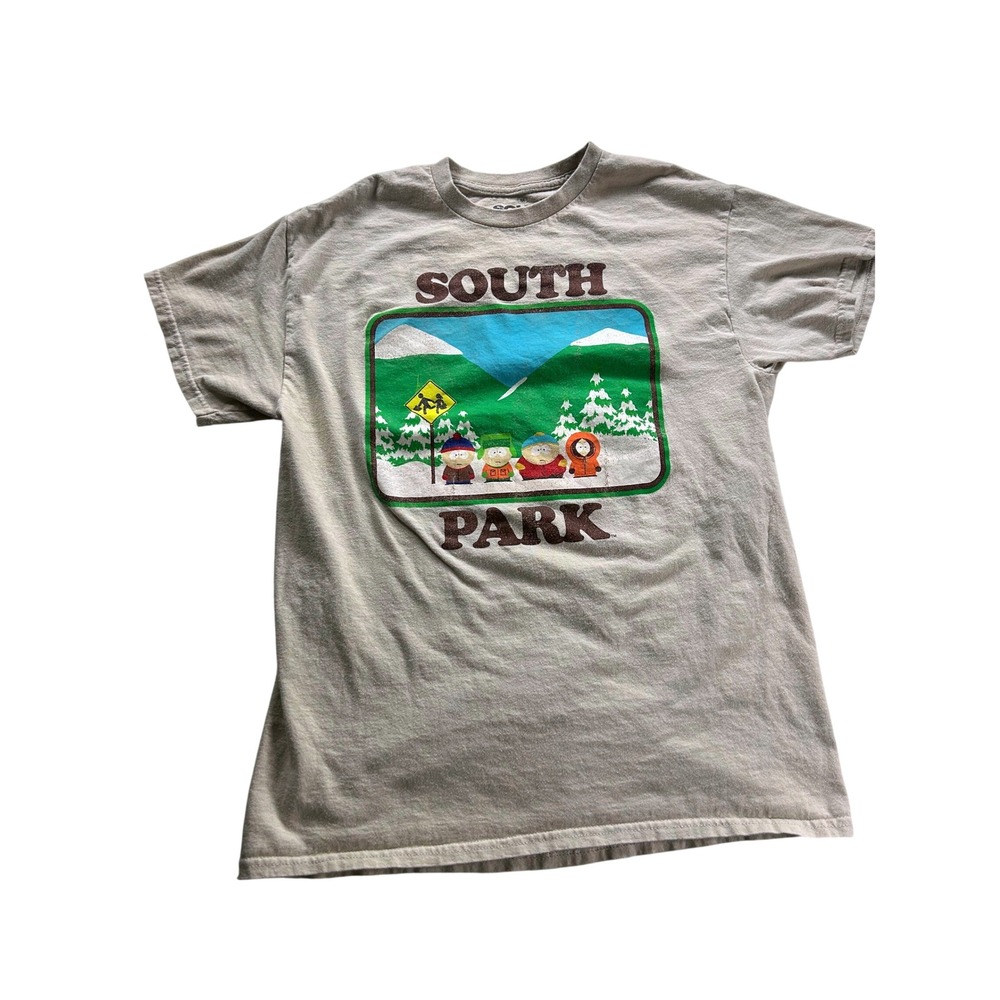 South Park Ripple Junction Mens Graphic T-Shirt Oatmeal Heather Tan Medium